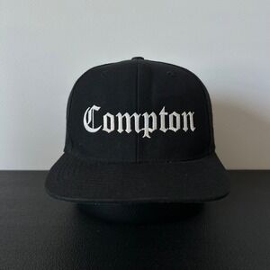 SSUR Compton Hat Cap Snapback Adjustable Black Y2K Russ Karablin Streetwear